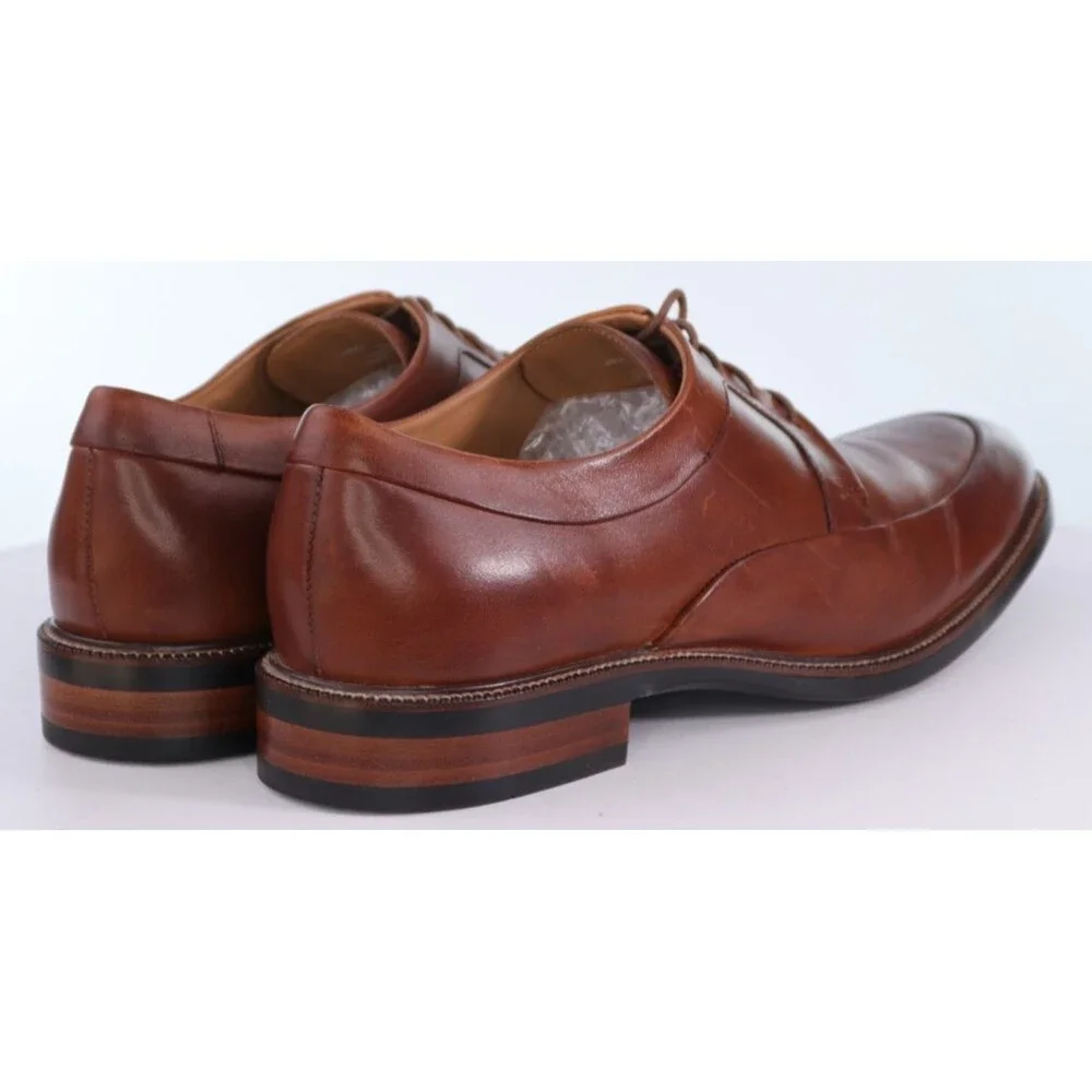Cole Haan Warren $160 Men's Apron Dress Shoes Size 11.5 M Ox Leather British Tan